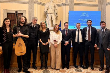 In foto l’assessore regionale alla Cultura Francesca Caruso durante la conferenza stampa, a Roma, per la presentazione del Festival Monteverdi in programma a Cremona