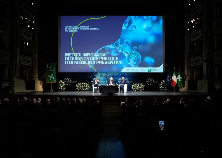 La cerimonia di assegnazione del Premio 'Lombardia è ricerca' che ogni 8 novembre si tiene al Teatro alla Scala di Milano