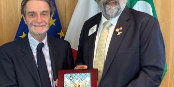 Il presidente di Regione Lombardia, Attilio Fontana, ha ricevuto il presidente internazionale del Lions Club, Amar Pratap Singh