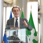 In foto il presidente della Regione Lombardia Attilio Fontana