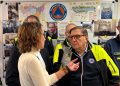 In foto l’assessore regionale alla Sicurezza e Protezione civile Romano La Russa in visita alla Sala Operativa della Protezione civile all’Idroscalo di Peschiera Borromeo