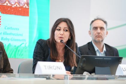L’assessore regionale alla Famiglia, Solidarietà sociale, Disabilità e Pari opportunità, Elena Lucchini, interviene alla conferenza stampa di presentazione del libro e del progetto didattico 'Buon Compleanno Carnaroli'