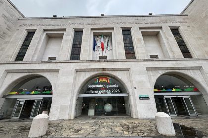 Ospedale Niguarda di Milano, uno dei luoghi più operativi dei Team della Lombardia che sono intervenuti per la tragedia di Crans-Montana e per il cui lavoro è stato assegnato il 'Premio Rosa Camuna 2026', massimo riconoscimento della Regione