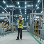 Una foto generica di un ingegnere all’interno di un’azienda, nel segno della trasformazione industriale: questo il tema al centro del convegno a Palazzo Lombardia