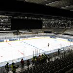 La pista di hockey alla Fiera di Rho (MI)