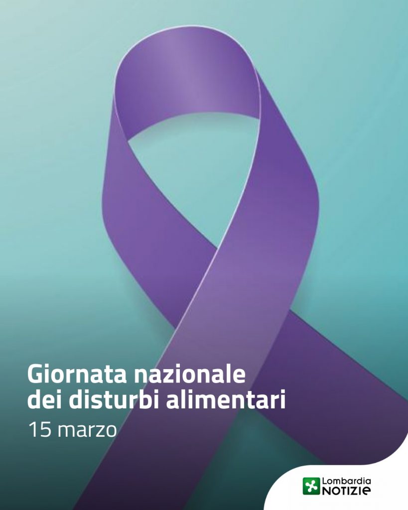 #GiornataNazionaledelFiocchettoLilla 
I disturbi del comportamento alimentare sono sempre più diffusi tra i giovani.
Insieme possiamo ridurre il silenzio e fare la differenza, con consapevolezza e supporto. 

Parlarne è il primo passo verso il cambiamento.

#lnews #lombardianotizie #15marzo