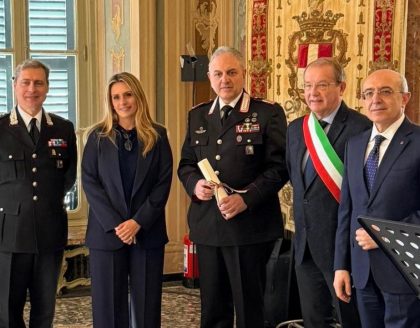 In foto l’assessore regionale alla Cultura, Francesca Caruso, alla cerimonia di consegna delle Onorificenze al Merito della Repubblica Italiana, a Palazzo Estense a Varese
