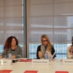 L'assessore alla Cultura di Regione Lombardia Francesca Caruso alla conferenza stampa del progetto di residenza artistica Intercettazioni