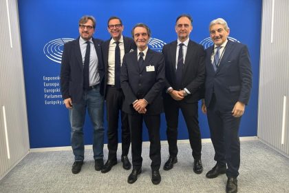In foto i rappresentanti istituzionali di Regione Lombardia, tra cui il presidente Attilio Fontana, a Bruxelles (Belgio), dove, tra gli altri, ha incontrato la vicepresidente del Parlamento Europeo Antonella Sberna
