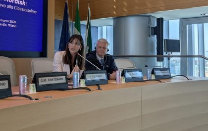 Conferenza a Palazzo Lombardia riguardo il Team Novo Nordisk Milano Sanremo. Nella foto l'assessore Lucchini durante il suo intervento