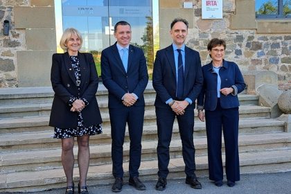 I rappresenti delle quattro regioni 'Quattro motori d'Europa', con l'assessore all'Agricoltura Beduschi in rappresentanza della Lombardia