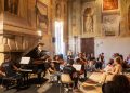 Una sala di Palazzo Te durante un concerto di Trame Sonore, il festival internazionale di musica da camera