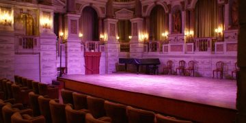 Teatro Bibiena di Mantova, vista del palco. Foto utilizzata per aumento di risorse bando sale da spettacolo