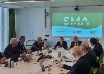 L'assessore Franco Lucente al primo appuntamento, a Palazzo Lombardia, dei Next mobility talk 2026