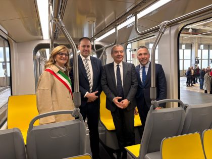 L'assessore Franco Lucente a Bergamo