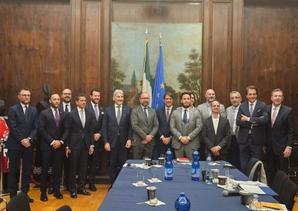Un momento della missione istituzionale