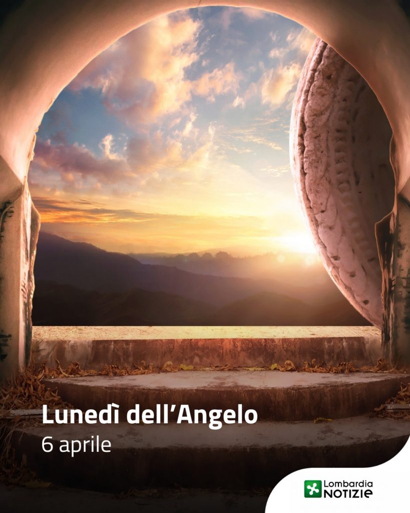 Oggi si celebra il Lunedì dell’Angelo, una ricorrenza significativa nella tradizione cattolica. 
In questo giorno si ricorda l’incontro tra l’angelo e le donne giunte al sepolcro di Gesù. Arrivate davanti alla tomba, trovarono la pietra spostata e, al posto del corpo di Cristo, un angelo che annunciò loro la sua resurrezione.

#lombardianotizieonline
