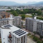 In foto il complesso residenziale 'Livorno Parco', a Brescia, oggetto di importante riqualificazione