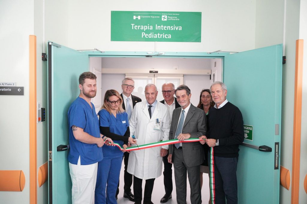 Terapia Intensiva Pediatrica al Niguarda, il taglio nastro