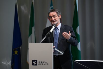 L'intervento del presidente Attilio Fontana
