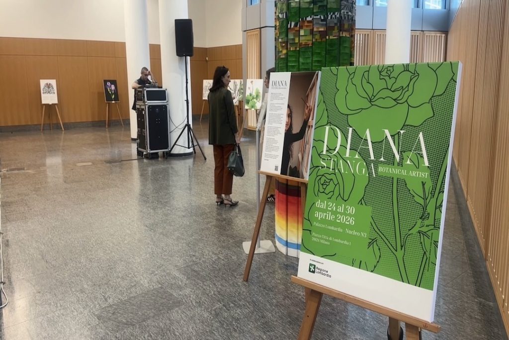 Inaugurata a palazzo Lombardia la mostra Diana Stanga botanical artist