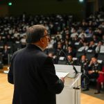 L'assessore regionale alla Sicurezza e Protezione civile, Romano La Russa, interviene all’evento 'Le Istituzioni al servizio della sicurezza della collettività - Il ruolo dell’aeronautica militare'