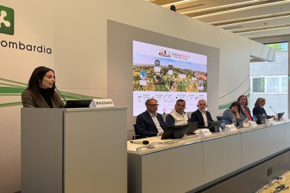 foto di Massari a evento su iniziativa per promuovere turismoenogastronomico nel basso lodigisno 