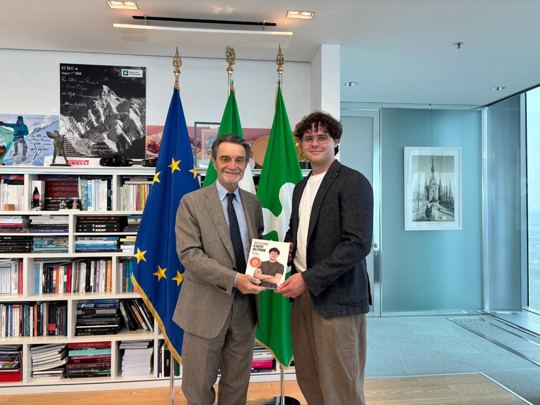 A Palazzo Lombardia il presidente Fontana ha incontrato il vincitore di Masterchef Italia, Matteo Canzi: grande talento e tanta passione