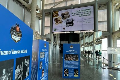 Al Belvedere di Palazzo Lombardia oltre mille visitatori per la mostra che celebra i 100 anni della Nazionale di basket