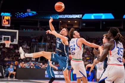 Belvedere di Palazzo Lombardia aperto al pubblico per i festeggiare i 100 anni della prima partita della Nazionale di pallacanestro maschile.