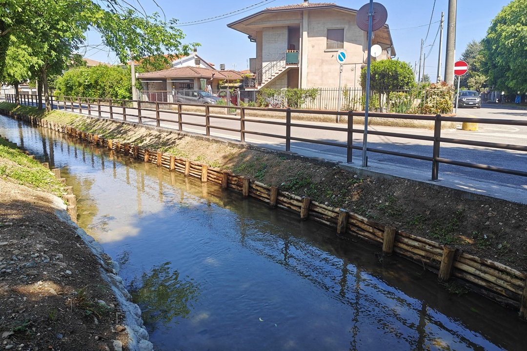In foto le rogge di Gheda e Molinara, nel comune di Montirone (Brescia), al centro degli interventi di Regione Lombardia