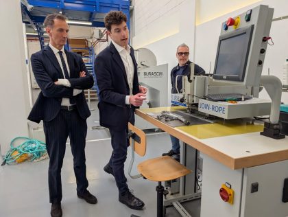 L'assessore regionale Fermi alla Buraschi di Biassono per la tappa del Tour "Viaggio nel cuore produttivo lombardo"