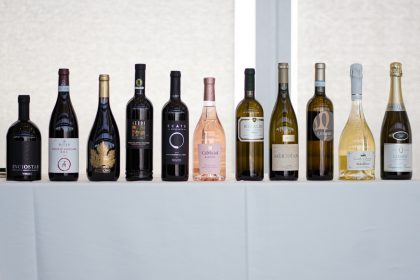 In foto i vini lombardi in occasione della presentazione del padiglione lombardo a Vinitaly 2026