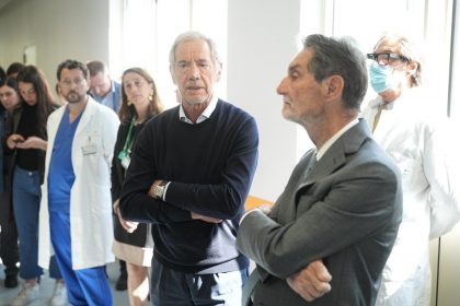 Ospedale Niguarda, inaugurata nuovo reparto di Terapia Intensiva Pediatrica: in foto il presidente Fontana e l'assessore Bertolaso