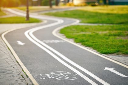 esempio di pista ciclabile per dare idea del progetto di Zogno