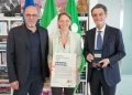 Attilio Fontana e Massimo Sertori consegnano il Premio Rosa Camuna 2026 a Arianna Fontana
