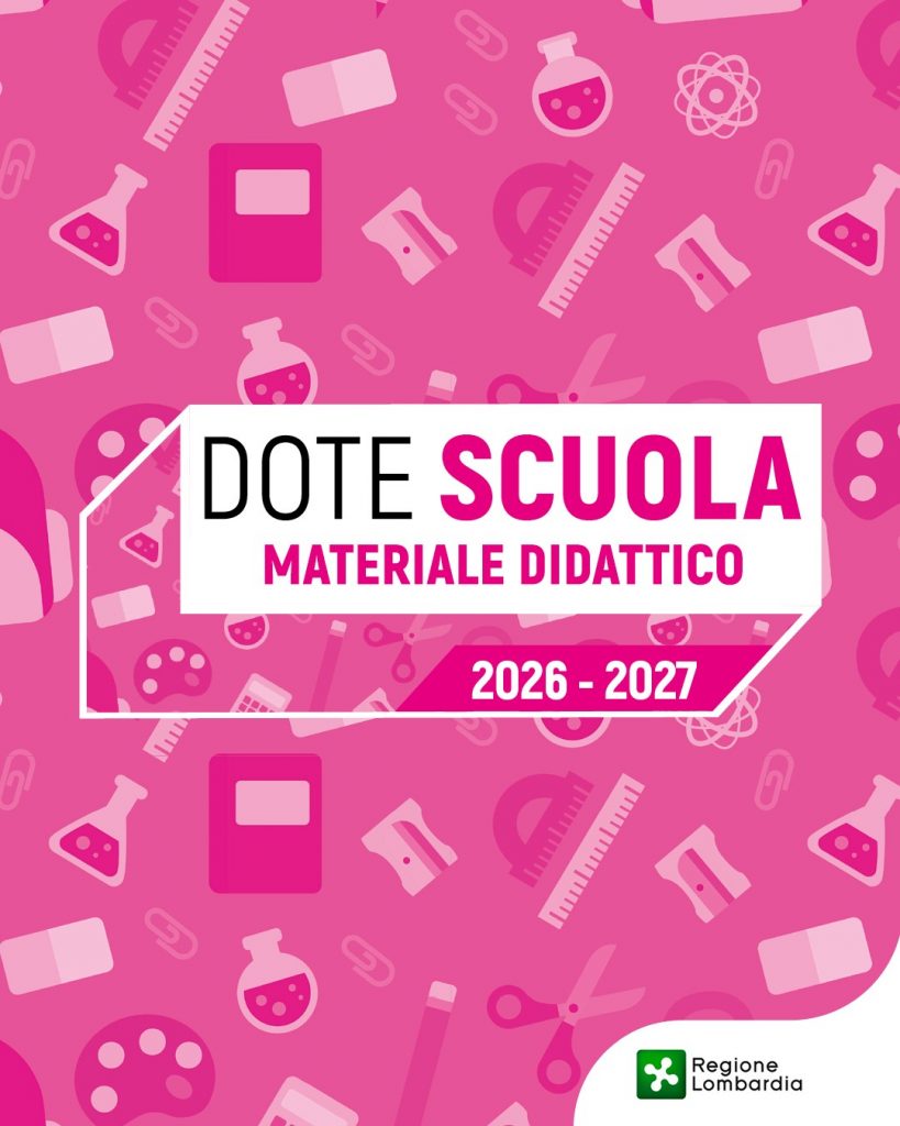 Fino al 7 maggio 2026 ore 12:00 è possibile presentare domanda per i contributi:
📌 DoteScuola – componente Materiale Didattico a.s 2026/2027
📌 Borse di Studio statali, a.s. 2025/2026.

➡️ Le domande possono finanziare i percorsi di studenti di età inferiore ai 21 anni, residenti in Lombardia, che nell’anno scolastico e formativo 2026/2027 frequenteranno una classe della Scuola secondaria di primo o secondo grado, statali e paritarie ovvero dell’Istruzione e Formazione professionale; nell’anno scolastico 2025/2026 frequentano l’ultimo anno della Scuola secondaria di secondo grado.
Gli Istituti devono avere sede in Lombardia o nelle Regioni confinanti, purché lo studente rientri quotidianamente alla propria residenza.
Per accedere al contributo il valore ISEE non deve essere superiore ad euro 15.748,78 (anno 2026).

👉 Maggiori informazioni al link in bio

#lombardianotizieonline #DoteScuola #materialedidattico #borsedistudio