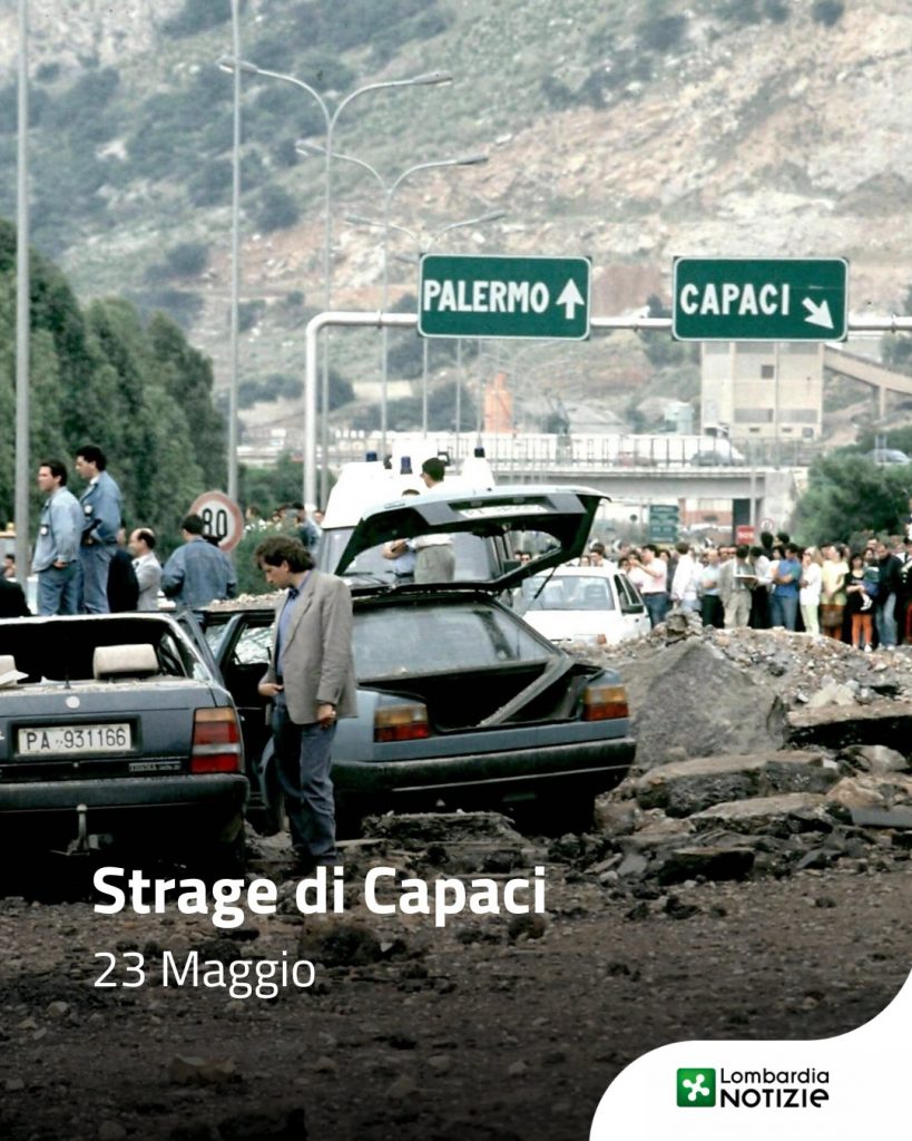 Oggi ricordiamo la strage di Capaci del 1992, in cui persero la vita il giudice Giovanni Falcone, sua moglie Francesca Morvillo e gli agenti della scorta Vito Schifani, Rocco Dicillo e Antonio Montinaro.
La loro eredità non è solo memoria. È impegno.

📸 @agenzia_ansa 

#lnews #lombardianotizie #stragedicapaci