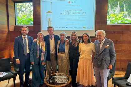 L’assessore regionale alla Cultura, Francesca Caruso, interviene alla conferenza stampa di presentazione del nuovo spazio permanente dedicata all’architetto Piero Portaluppi a Villa Necchi Campiglio
