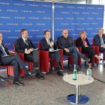 Il presidente della Regione Lombardia Attilio Fontana interviene alla presentazione della 10ª edizione del forum Teha 'La roadmap del futuro per il food&beverage: quali evoluzioni e quali sfide per i prossimi anni'. Lombardia prima per agrivcoltura in Italia