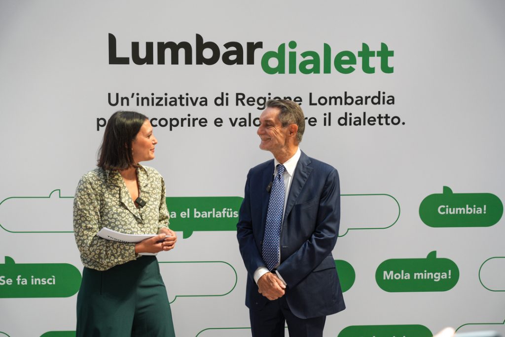 Il presidente Fontana intervistato nell'ambito dell'iniziativa lumbardialett