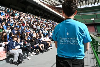 Oltre 3.000 studenti lombardi hanno animato lo stadio San Siro in occasione della prima edizione della ‘Giornata Giovani Lombardia’