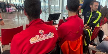 Un momento della premiazione del Csi Lombardia per l'impegno dei volontari del sociale e nello sport.