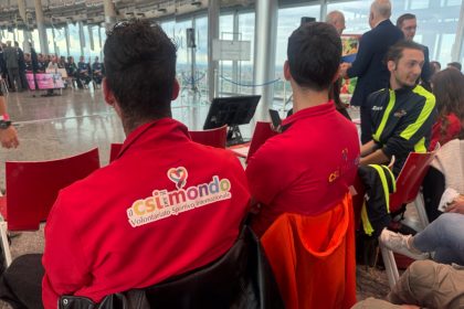 Un momento della premiazione del Csi Lombardia per l'impegno dei volontari del sociale e nello sport.