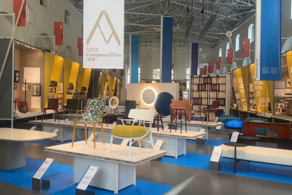 L'interno del museo del compasso d'oro dove si è svolta l'edizione 2026 del premio.