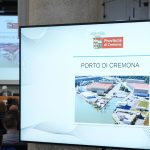 Stati generali Infrastrutture Cremona, una slide del porto di Cremona