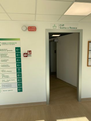 interno della casa di comunità di garbagnate milanese una delle due strutture inaugurate, l'altra è a Cesano Maderno