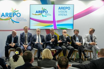 Il ministro all'Agricoltura, Sovranità alimentare Francesco Lollobrigida e l'assessore all’Agricoltura, Sovranità alimentare e Foreste di Regione Lombardia, Alessandro Beduschi a TuttoFood