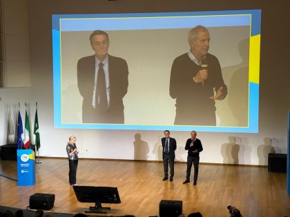 Presidente Fontana e assessore Bertolaso a evento Airc