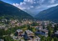 panoramica ponte di legno dove si realizza galleria artificiale passo del tonale